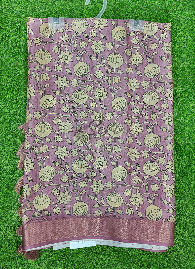 Beautiful Digital Print Fancy Silk Saree