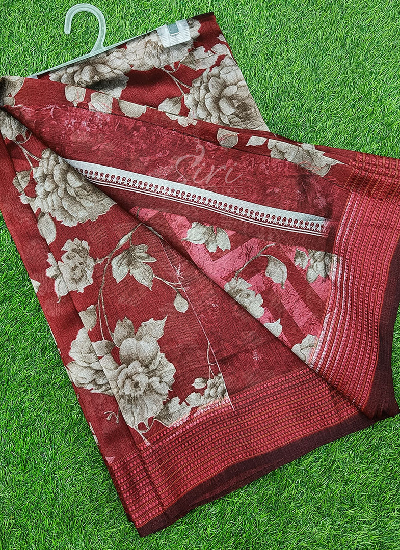 Printed Fancy Silk Saree