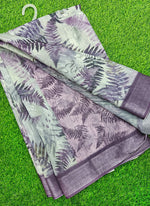 Load image into Gallery viewer, Lovely Digital Print Linen Saree

