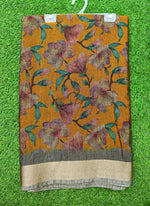 Load image into Gallery viewer, Beautiful Printed Jute Cotton Saree
