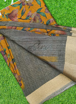 Load image into Gallery viewer, Beautiful Printed Jute Cotton Saree
