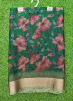Load image into Gallery viewer, Beautiful Printed Jute Cotton Saree
