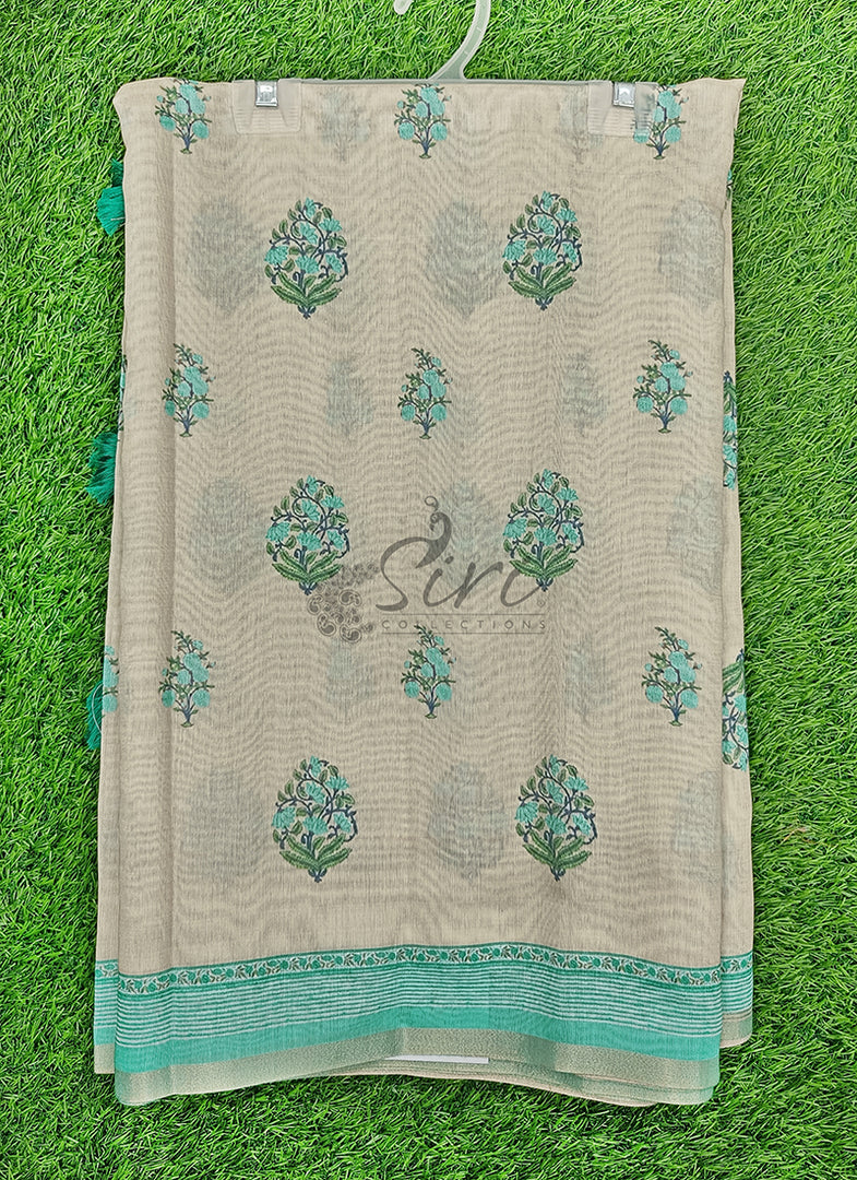 Elegant Digital Print Chanderi Saree