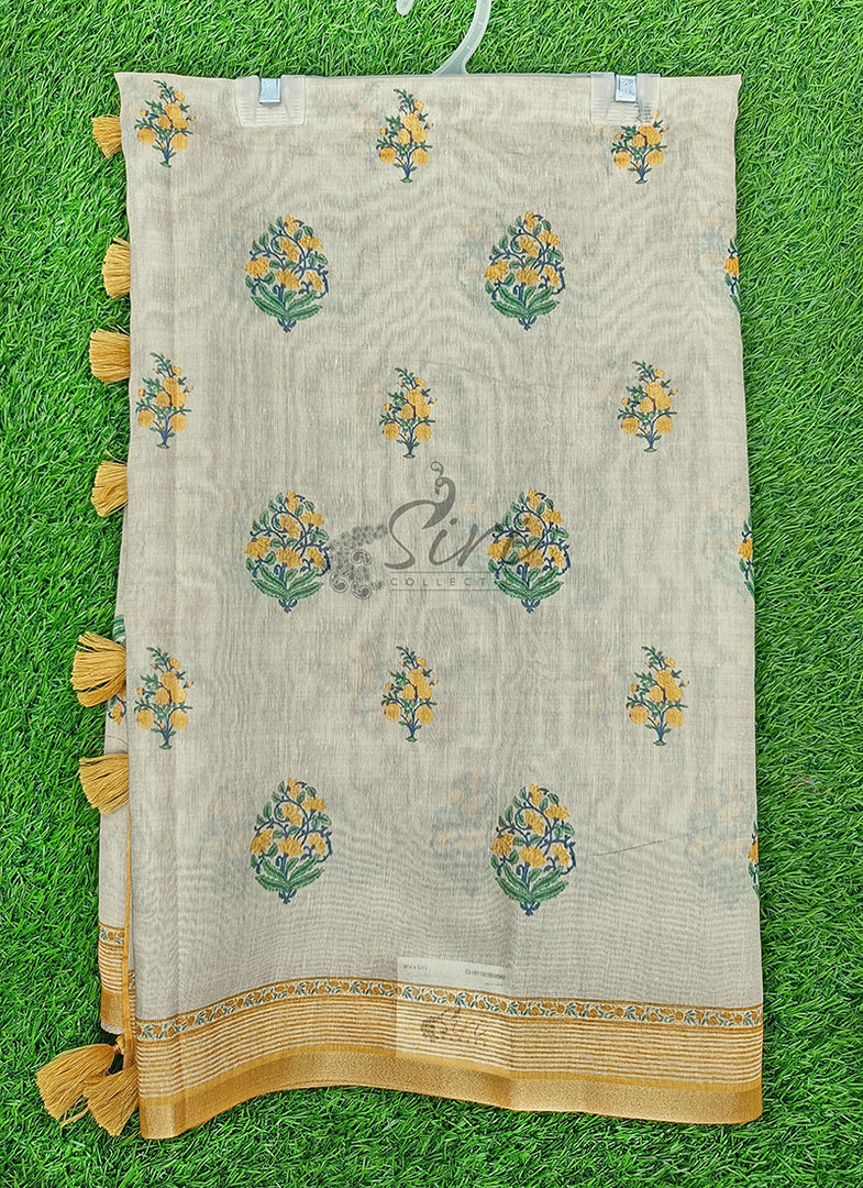 Elegant Digital Print Chanderi Saree