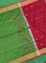Load image into Gallery viewer, Festive Fancy Maheshwari Cotton Silk Saree