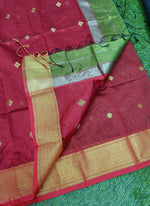 Load image into Gallery viewer, Festive Fancy Maheshwari Cotton Silk Saree