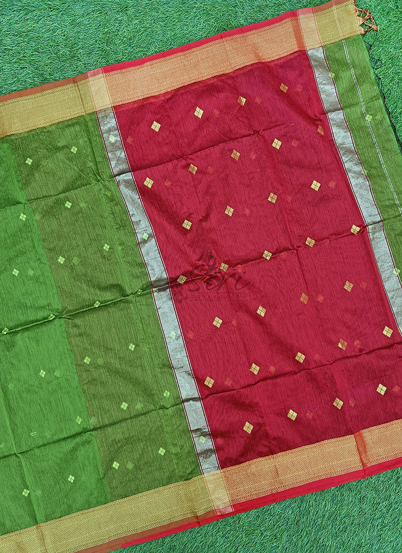 Festive Fancy Maheshwari Cotton Silk Saree
