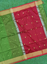 Load image into Gallery viewer, Festive Fancy Maheshwari Cotton Silk Saree