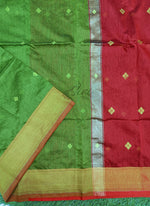 Load image into Gallery viewer, Festive Fancy Maheshwari Cotton Silk Saree