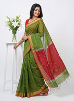 Load image into Gallery viewer, Festive Fancy Maheshwari Cotton Silk Saree