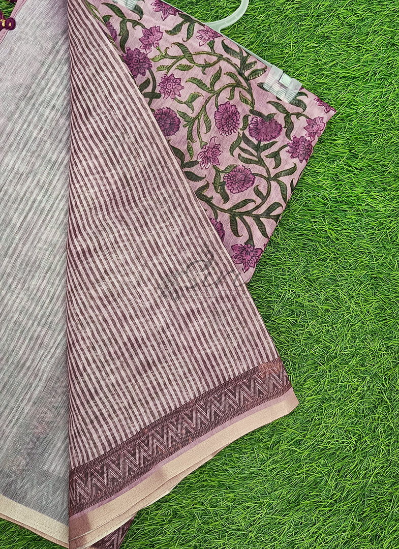 Elegant Digital Print Chanderi Saree