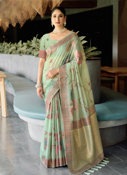 Beautiful Fancy Cotton Saree