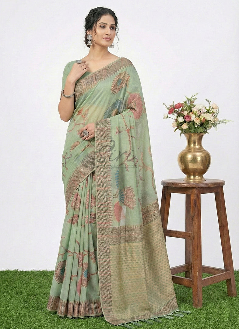 Beautiful Fancy Cotton Saree