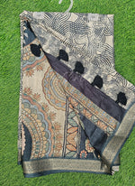 Load image into Gallery viewer, Beautiful Digital Print Fancy Tussar Saree