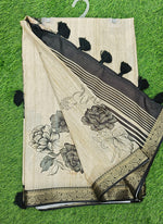 Load image into Gallery viewer, Beautiful Digital Print Fancy Tussar Saree