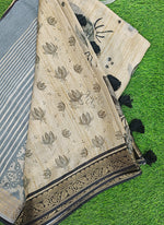 Load image into Gallery viewer, Beautiful Digital Print Fancy Tussar Saree