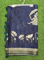 Load image into Gallery viewer, Beautiful Digital Print Fancy Tussar Saree