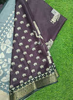 Load image into Gallery viewer, Beautiful Digital Print Fancy Tussar Saree