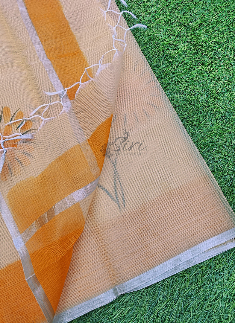 Beautiful Kota Saree in Hand Brush Paint