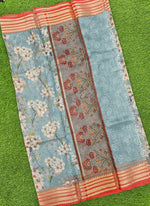 Load image into Gallery viewer, Lovely Digital Print Kota Saree in Vidarbha borders