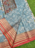 Load image into Gallery viewer, Lovely Digital Print Kota Saree in Vidarbha borders