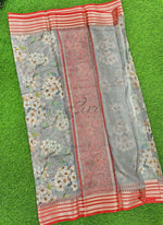 Load image into Gallery viewer, Lovely Digital Print Kota Saree in Vidarbha borders