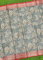 Load image into Gallery viewer, Lovely Digital Print Kota Saree in Vidarbha borders