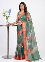 Load image into Gallery viewer, Lovely Digital Print Kota Saree in Vidarbha borders