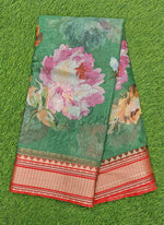 Load image into Gallery viewer, Lovely Digital Print Kota Saree in Vidarbha borders