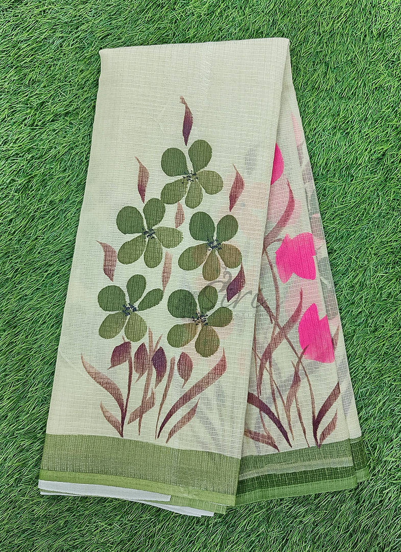 Beautiful Kota Saree in Hand Brush Paint