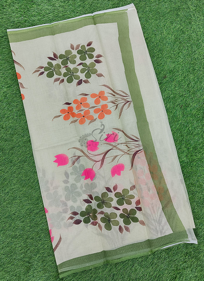 Beautiful Kota Saree in Hand Brush Paint