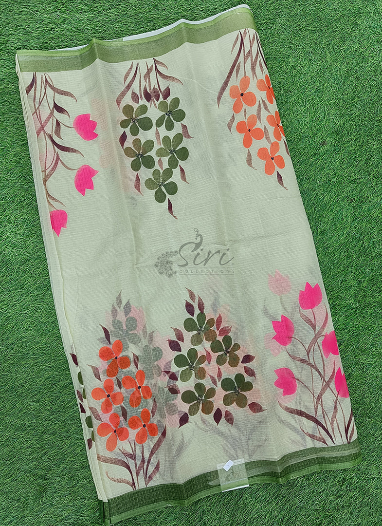 Beautiful Kota Saree in Hand Brush Paint