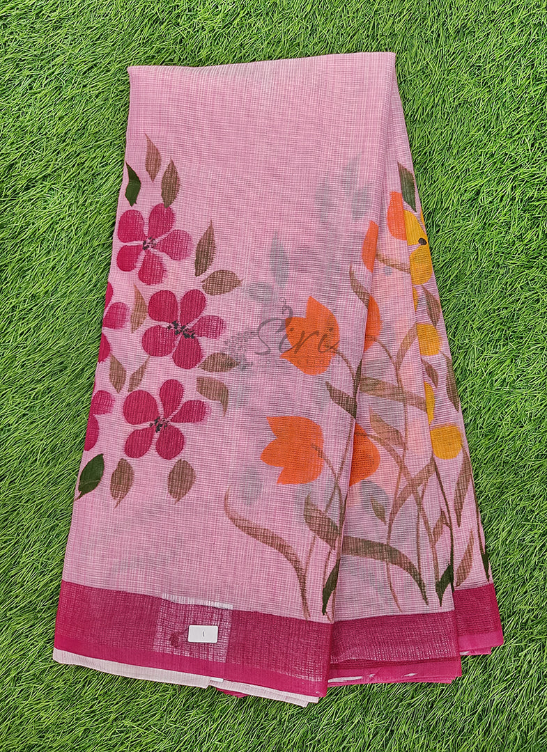 Beautiful Kota Saree in Hand Brush Paint