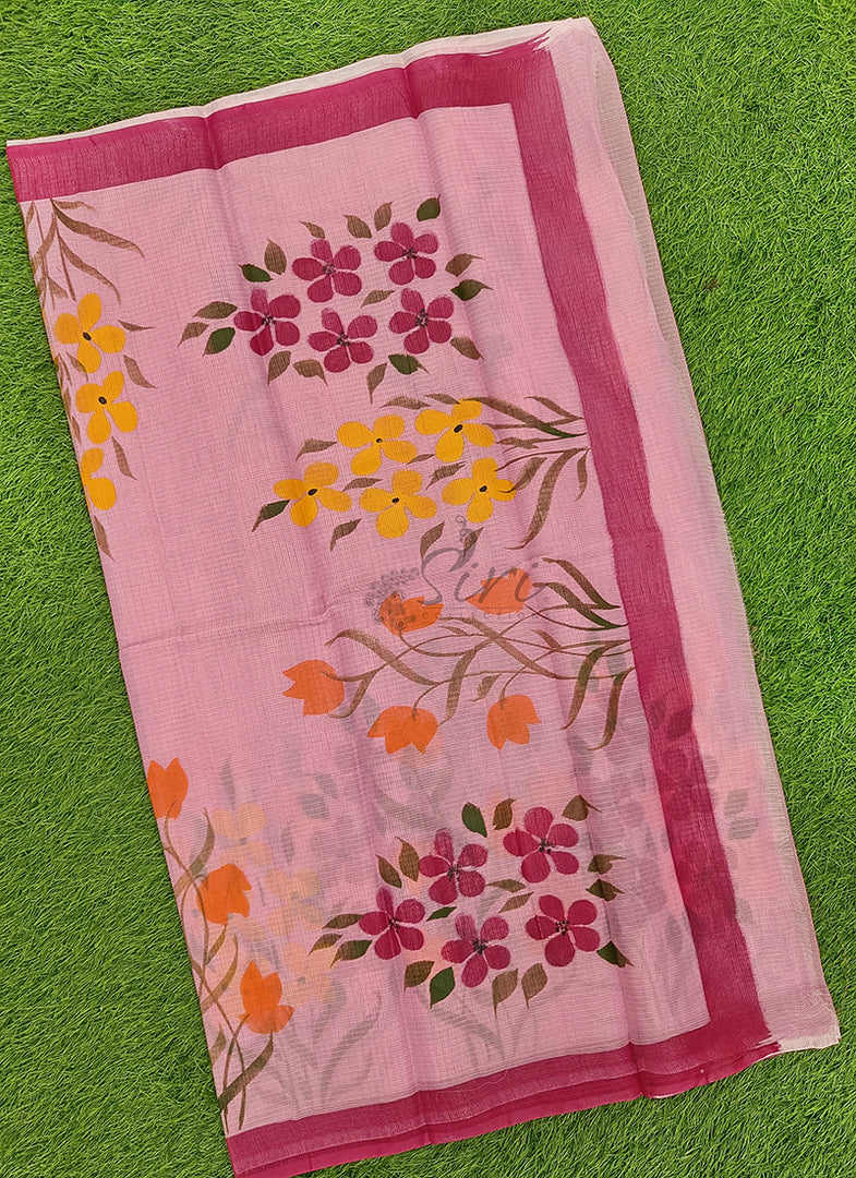 Beautiful Kota Saree in Hand Brush Paint