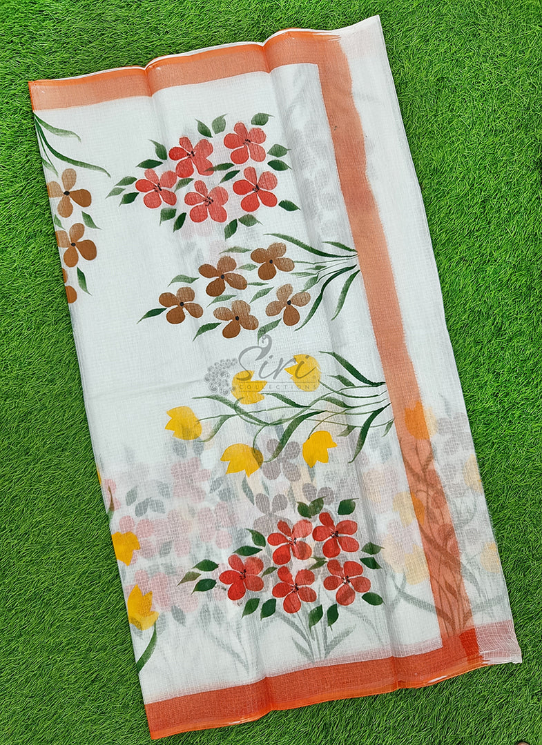 Beautiful Kota Saree in Hand Brush Paint