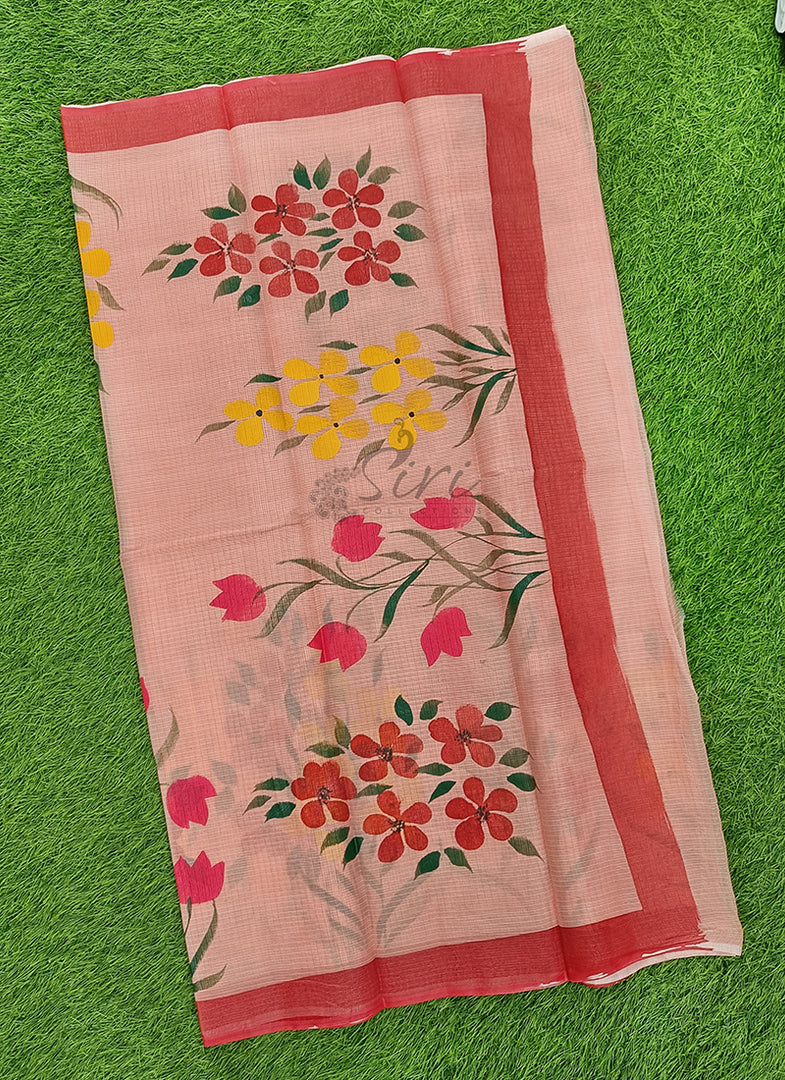 Beautiful Kota Saree in Hand Brush Paint
