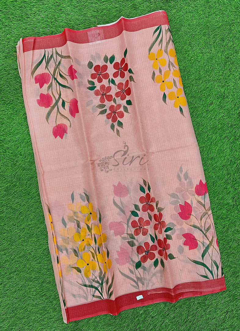 Beautiful Kota Saree in Hand Brush Paint