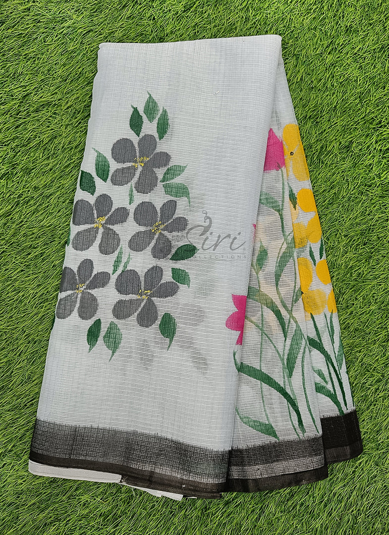 Beautiful Kota Saree in Hand Brush Paint