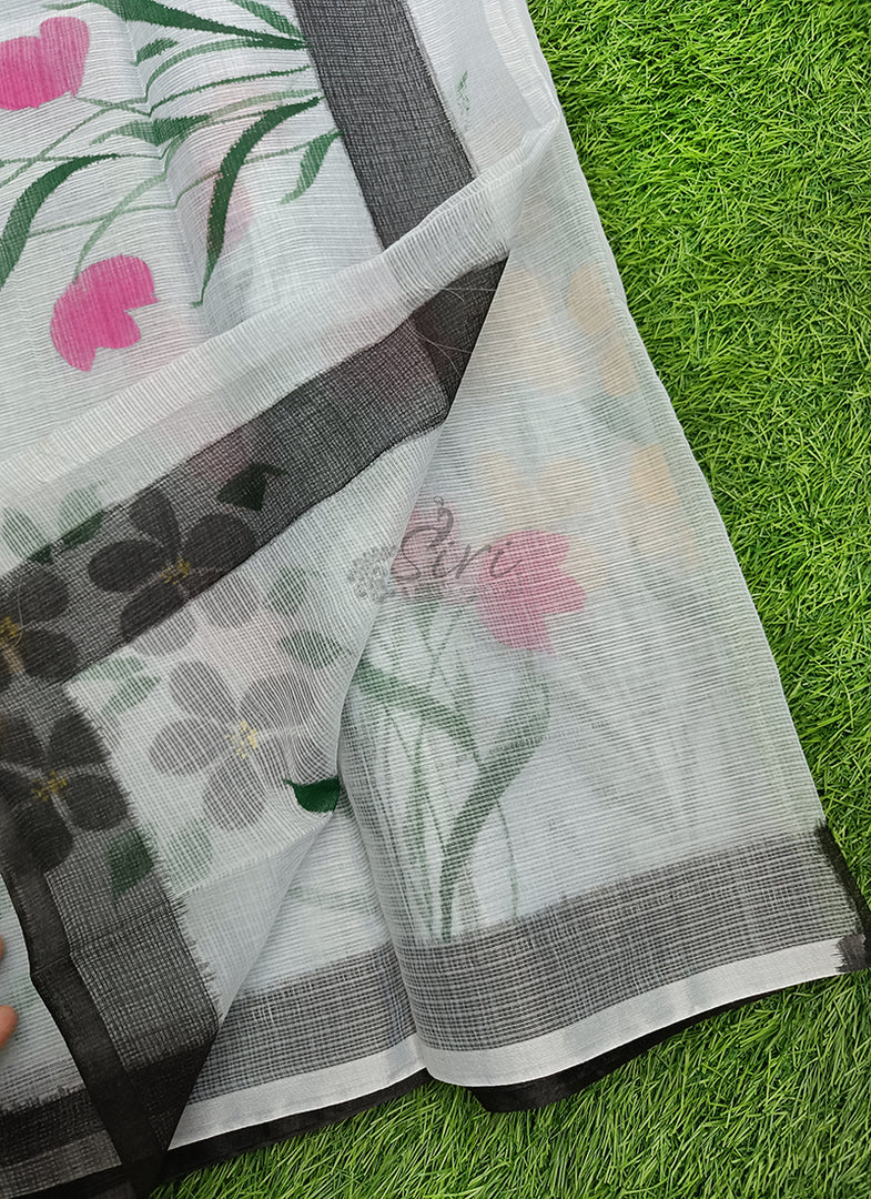 Beautiful Kota Saree in Hand Brush Paint