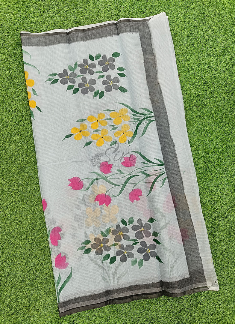 Beautiful Kota Saree in Hand Brush Paint