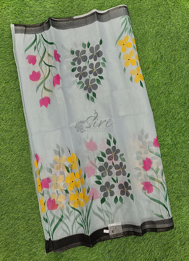 Beautiful Kota Saree in Hand Brush Paint