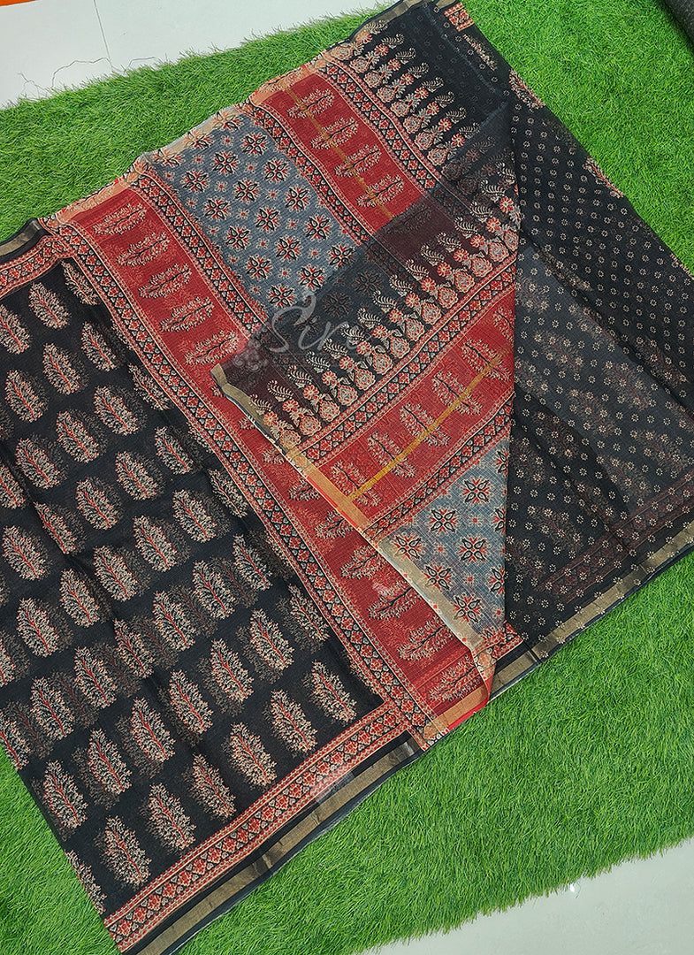 Beautiful Printed Pure Cotton Kota Saree