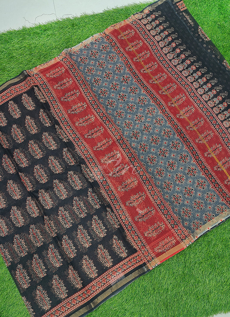 Beautiful Printed Pure Cotton Kota Saree