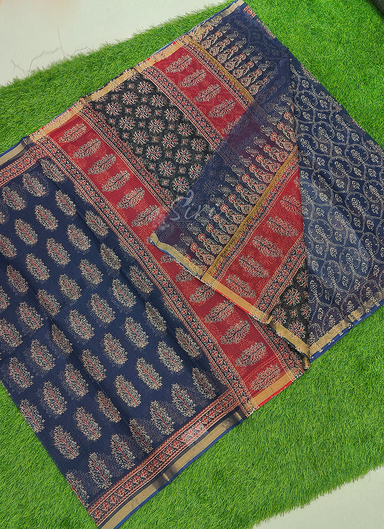 Beautiful Printed Pure Cotton Kota Saree