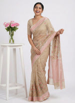 Load image into Gallery viewer, Elegant Supernet Saree in Embroidery Work
