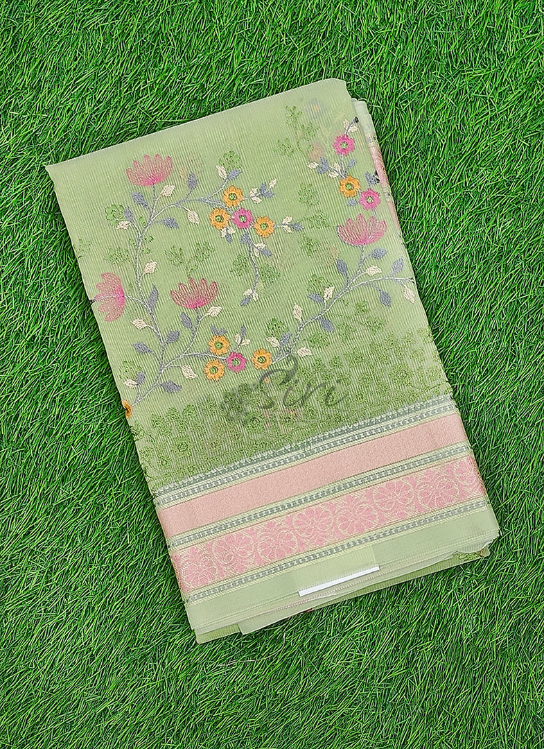 Elegant Supernet Saree in Embroidery Work