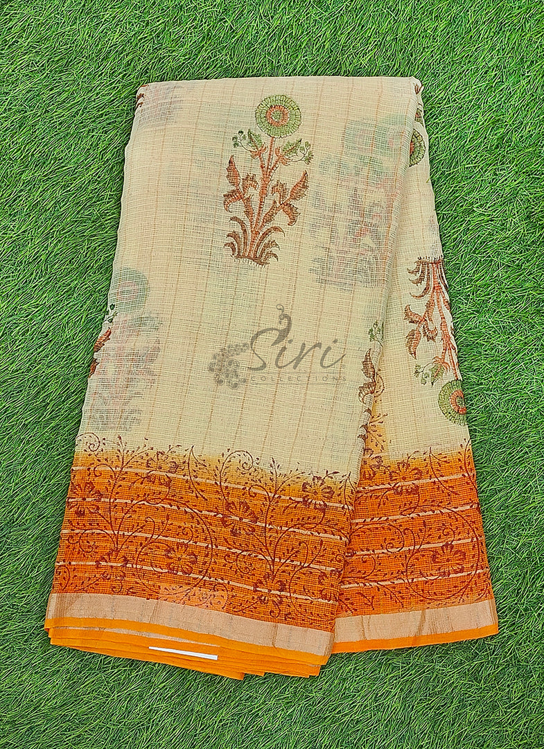 Beautiful Printed Pure Cotton Kota Saree