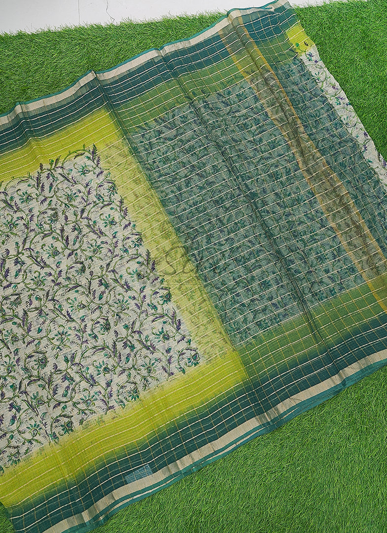 Beautiful Printed Pure Cotton Kota Saree