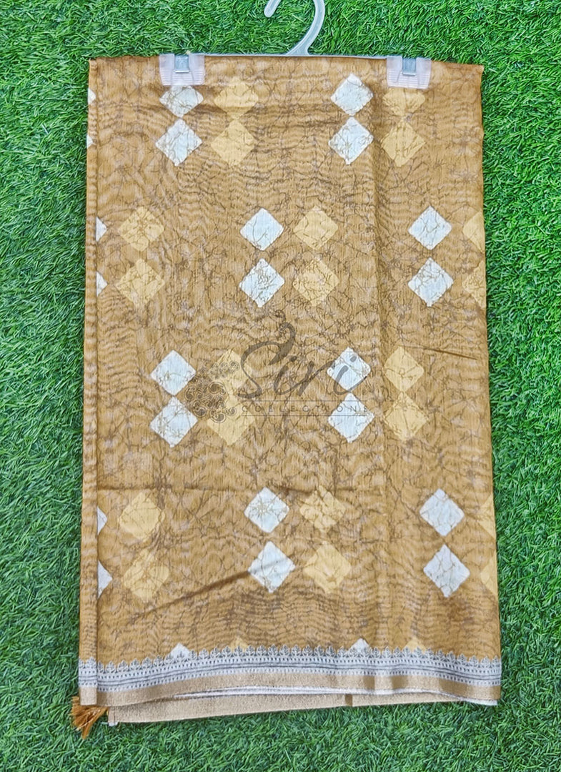 Beautiful Digital Print Chanderi Saree