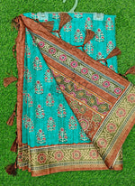 Load image into Gallery viewer, Beautiful Digital Print Tussar Saree